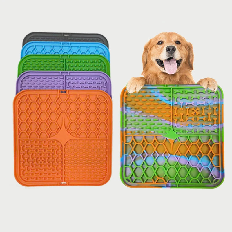 Pet Lick Silicone Mat for Dogs | Slow Food Plate & Bathing Distraction | Interactive Feeding & Training Supplies