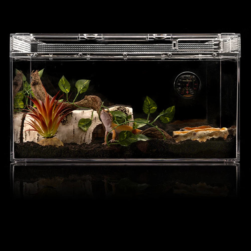 Resin Large Reptile Hide | Natural Wooden Bark Cave Shelter for Habitat Decoration
