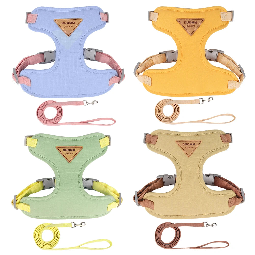 Escape Proof Adjustable Cat Dog Harness with Leash | Ideal for Small Pets