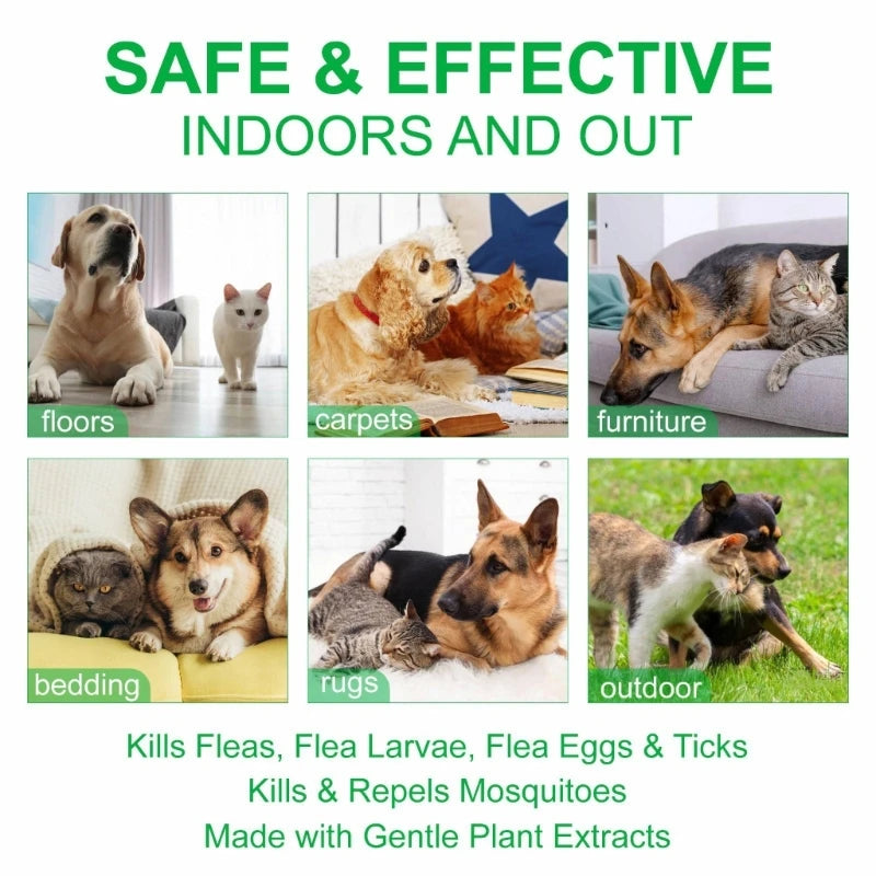 Fleas and Tick Treatment for Dogs | Prevention and Control Spray for Home Use