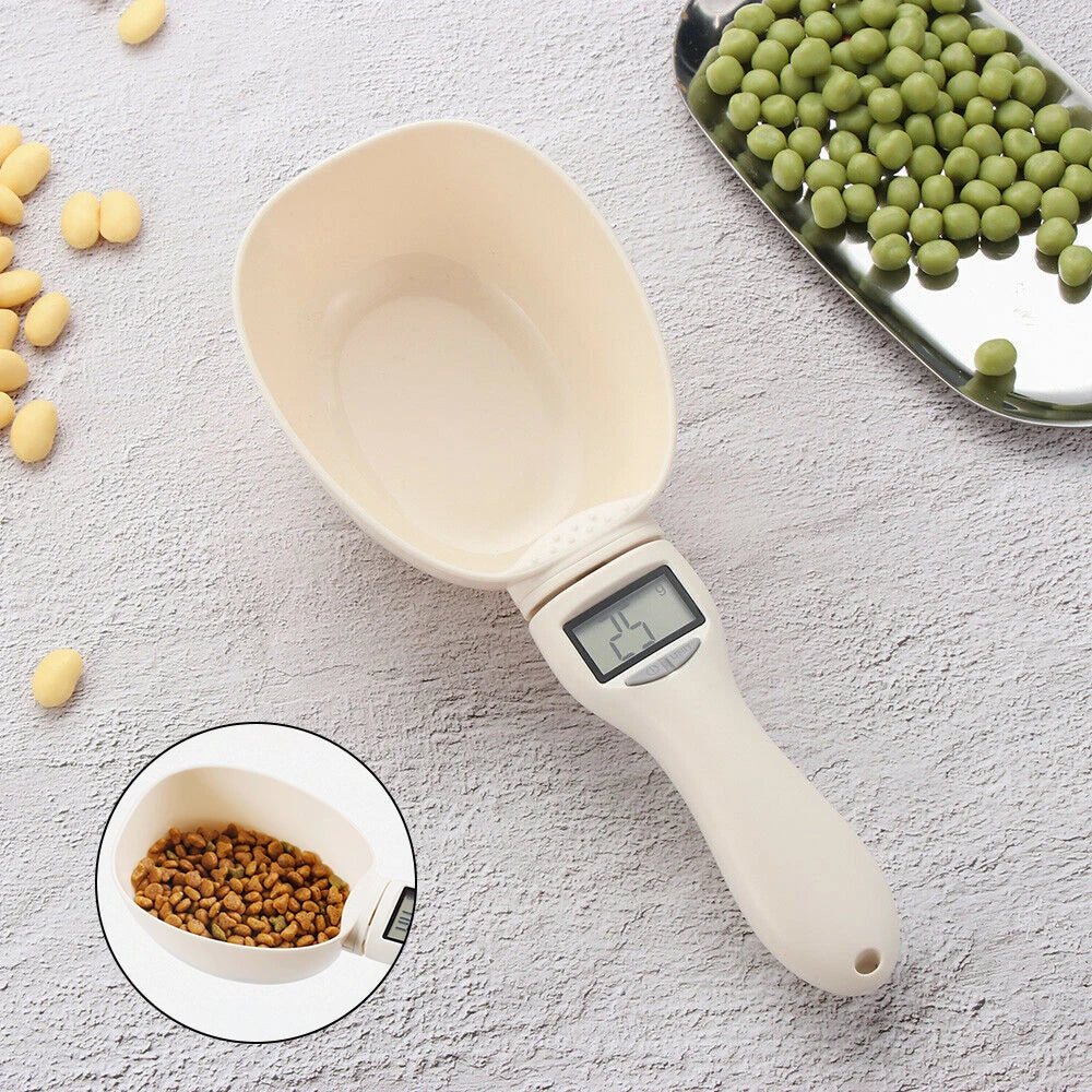 Digital Pet Food Measuring Scoop | Electronic Dog & Cat Food Measuring Cup with LED Display