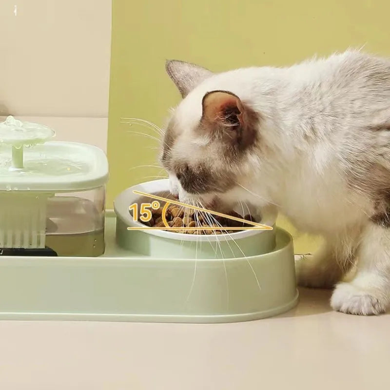 Pets Water Fountain | USB Electric Mute Cat Drinker Bowl with Auto Filter & Recirculating System