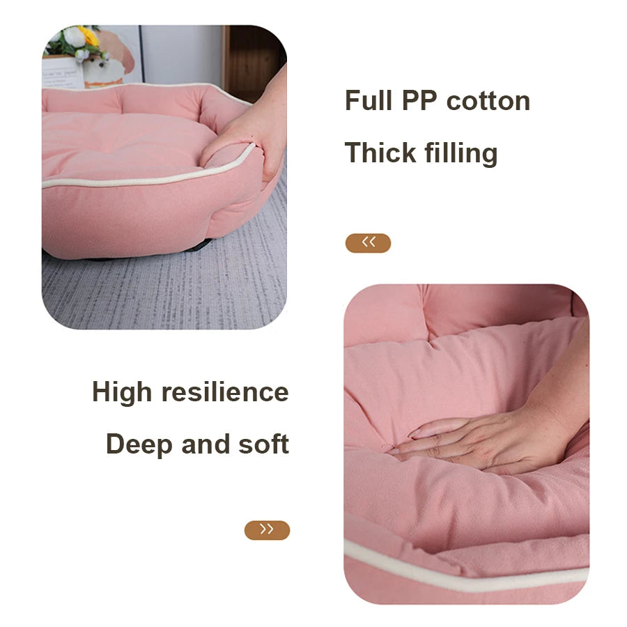 Imitation Suede Pet Bed, Dog Bed And Cat Mat, Pet Bed
