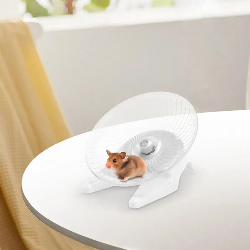 Transparent Anti-Slip Hamster Running Wheel | Indoor Exercise Toy for Healthy, Happy Hamsters