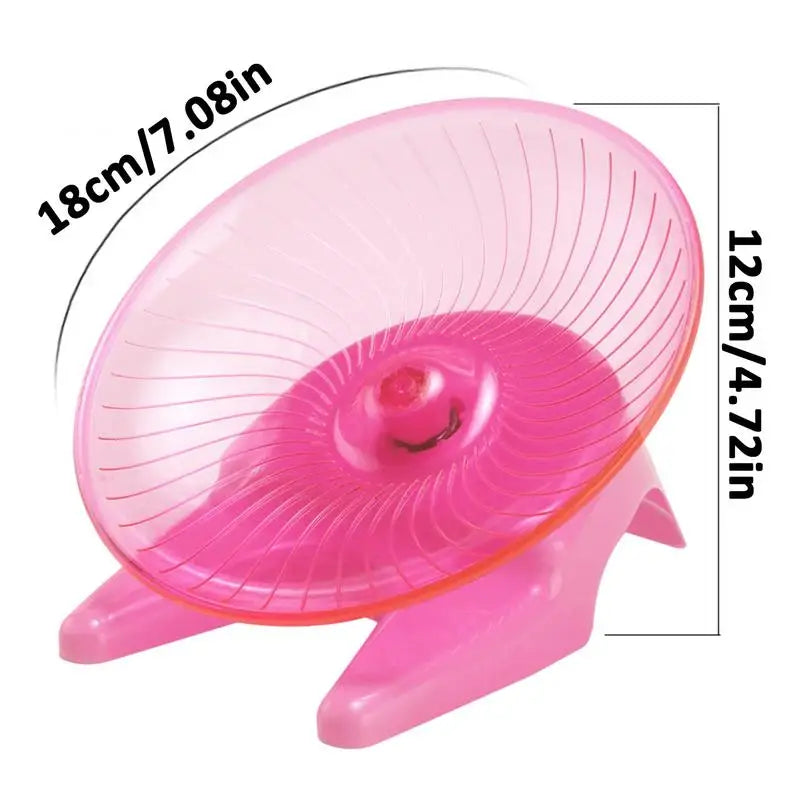 Transparent Anti-Slip Hamster Running Wheel | Indoor Exercise Toy for Healthy, Happy Hamsters