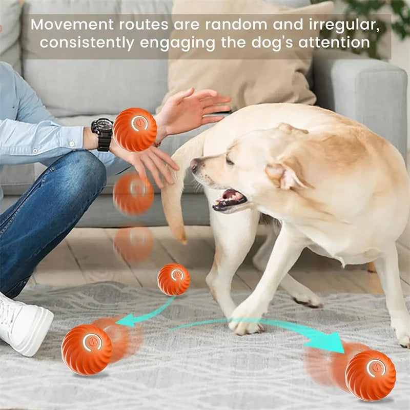 Smart Dog Toy Ball | Electronic Interactive Moving Ball - USB Rechargeable Bouncing Toy for Puppies and Cats - Perfect Birthday Gift