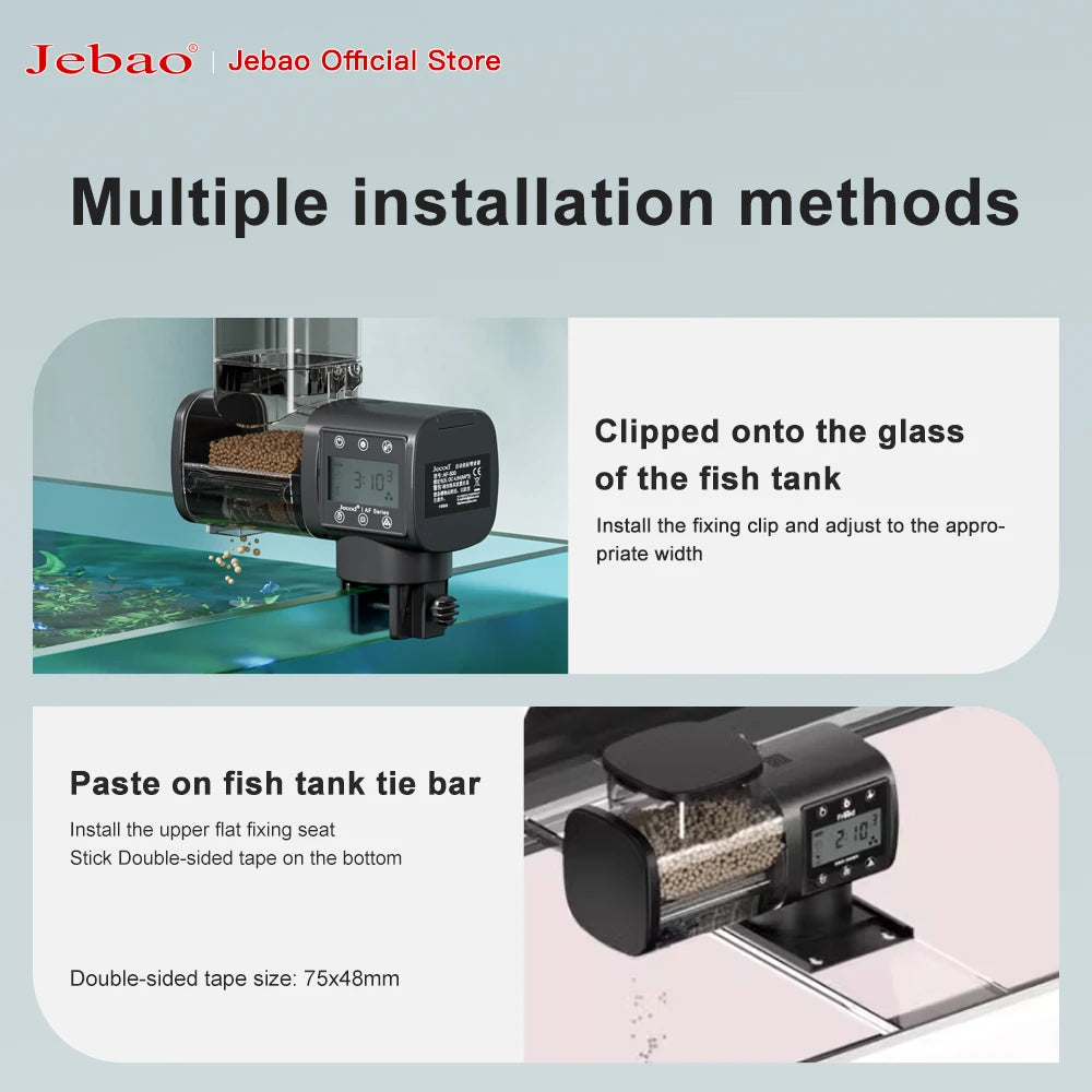 Jebao Jecod Automatic Fish Feeder | Intelligent WiFi Digital Timer with Remote Control for Aquariums