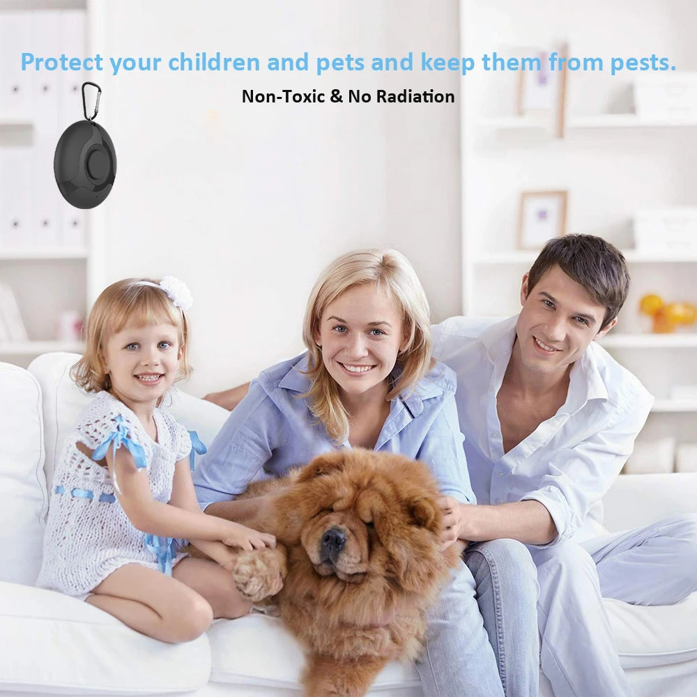 Portable USB Ultrasonic Mosquito Repeller | Flea and Tick Pest Control for Pets and Dogs