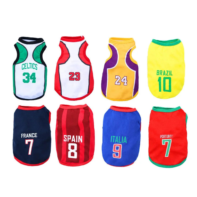 Puppy Pet Clothes Dog Sport Jersey Pet Clothes