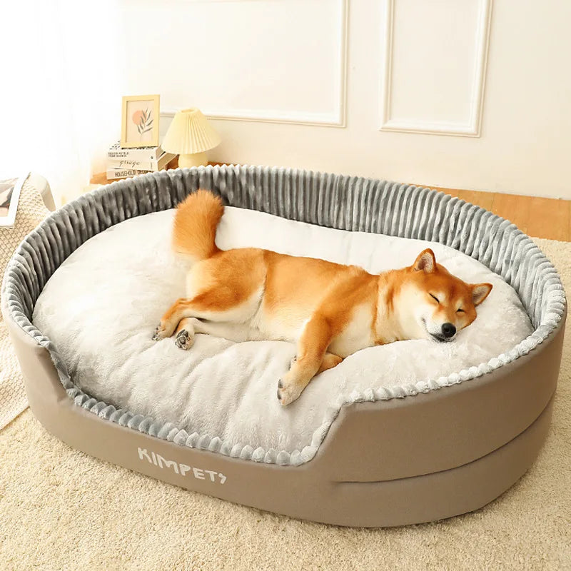 Kimpets Pet Dog Bed Removable Cat Mat Square Plush Kennel