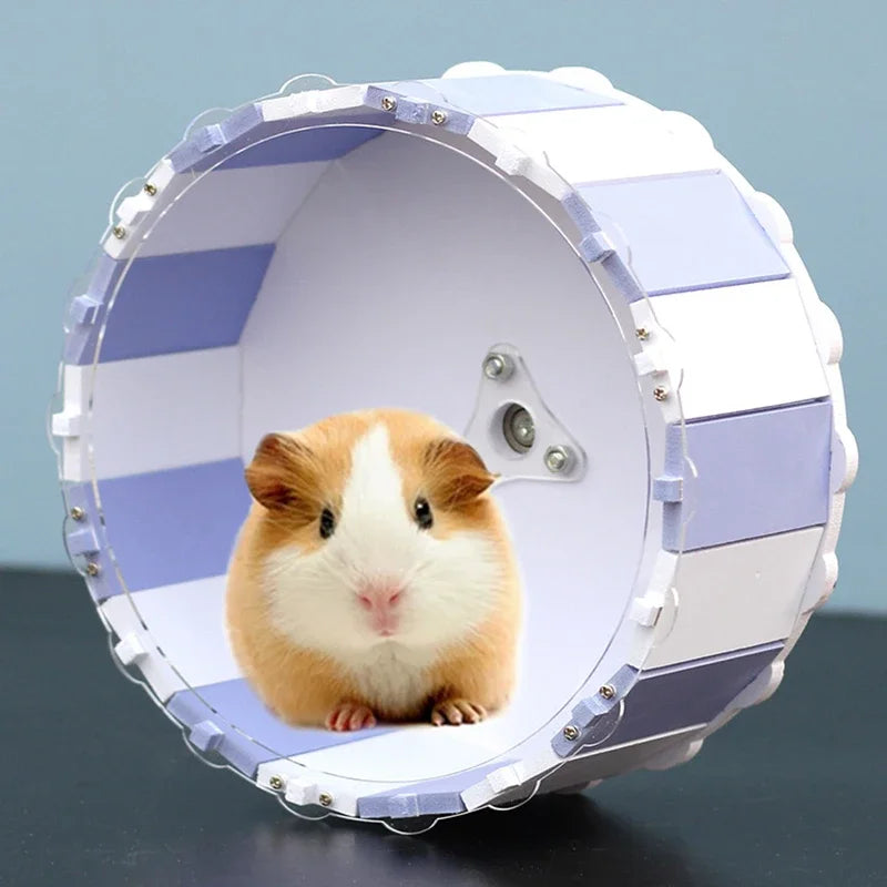 Silent Hamster Exercise Wheel | Round Running Wheel for Small Animals, Cage Accessories & Training Supplies