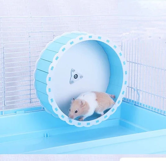 Silent Hamster Exercise Wheel | Round Running Wheel for Small Animals, Cage Accessories & Training Supplies