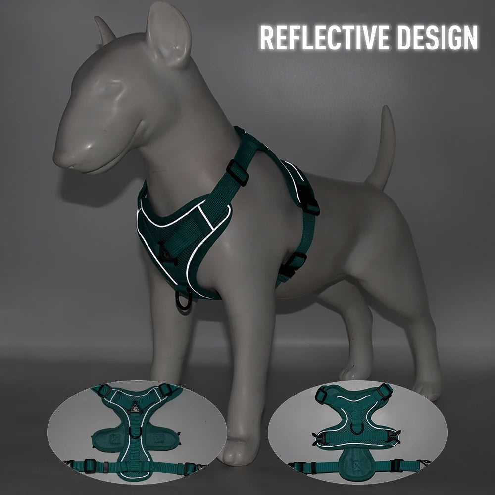 Escape Proof Breathable Dog Cat Harness with Leash | Reflective Design for Easy Control