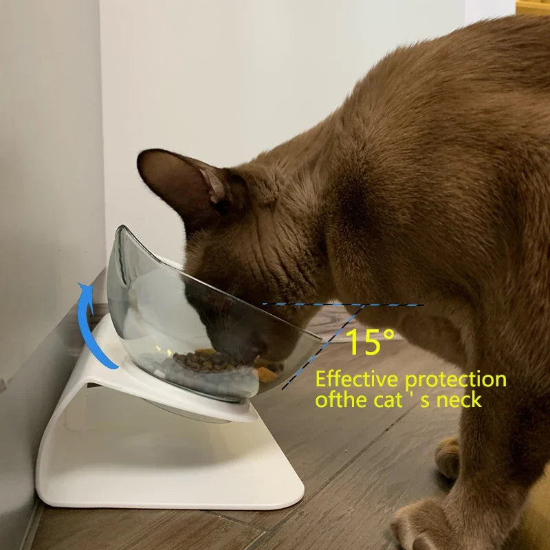 Non-Slip Double Cat and Dog Bowl with Stand | Pet Feeding Station for Food and Water
