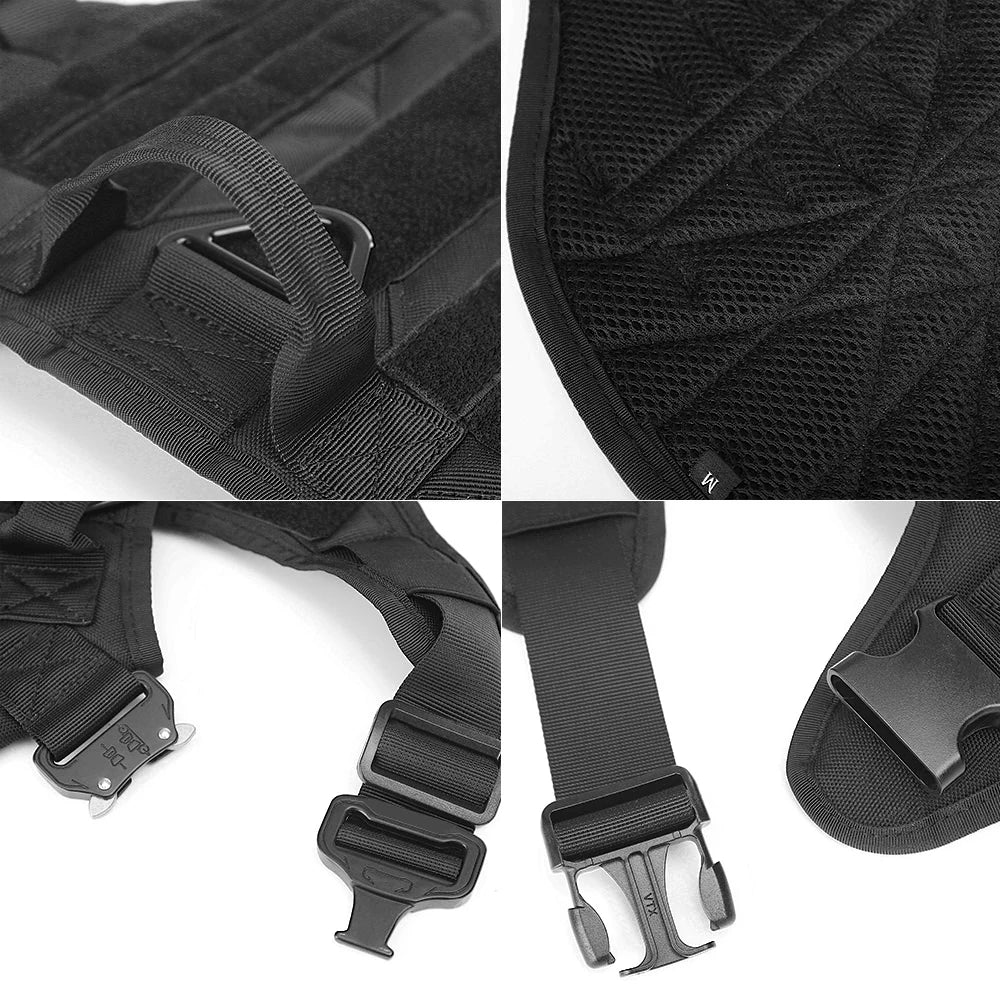 Tactical Military Dog Harness & Leash Set | For Large Dogs, German Shepherds, K9, Malinois