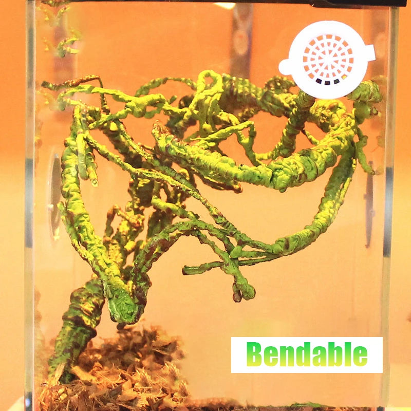 Reptile Landscaping Vine | Fake Rattan Branches for Chameleons & Lizards Habitat Decor