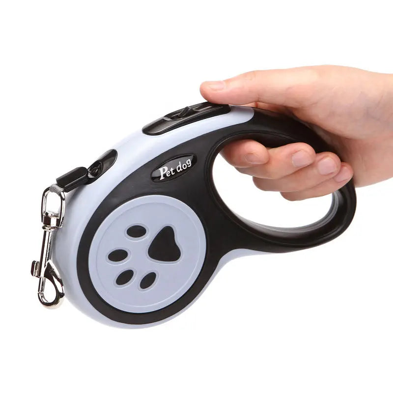 3M/5M Retractable Nylon Dog Leash | Automatic Extending Lead for Small Dogs & Cats
