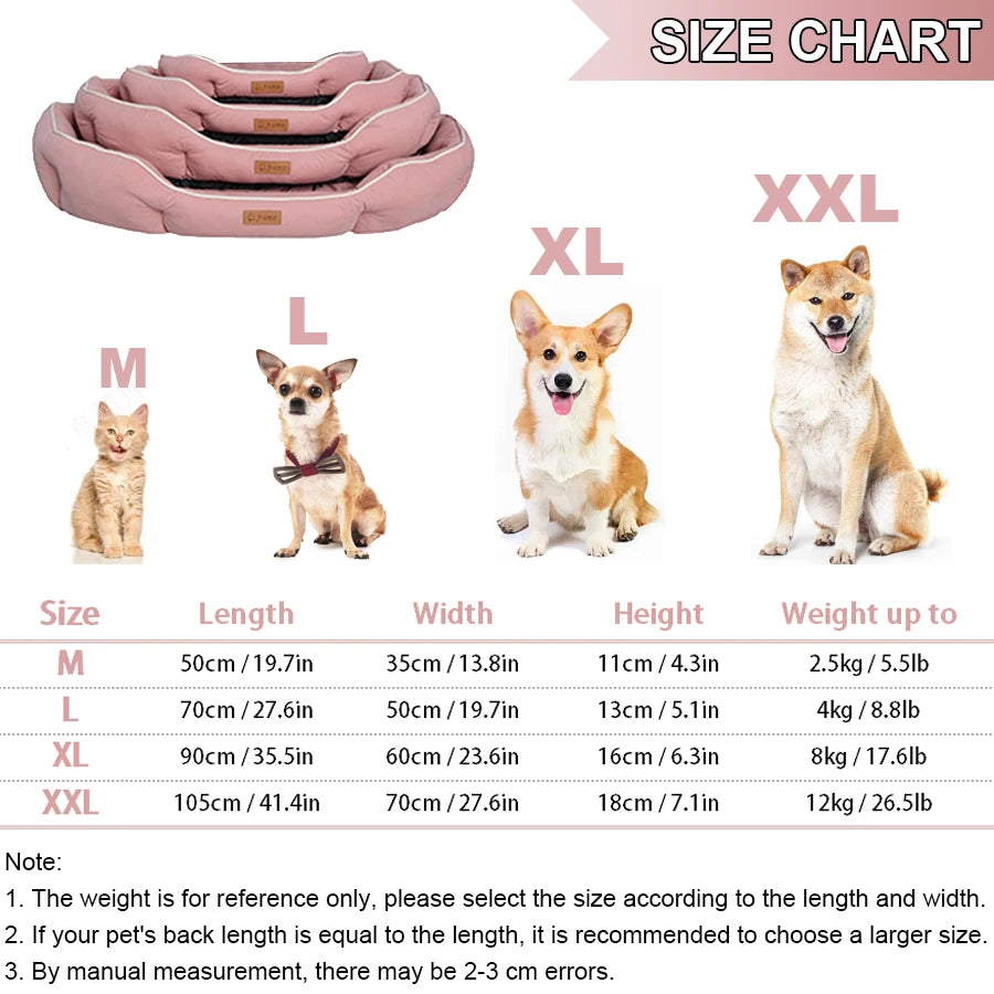 Imitation Suede Pet Bed, Dog Bed And Cat Mat, Pet Bed