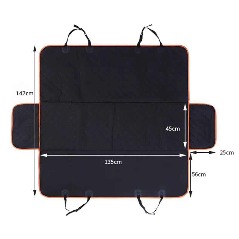 Waterproof Dog Car Seat Cover | Hammock Style Rear Seat Protector for Safe Pet Travel