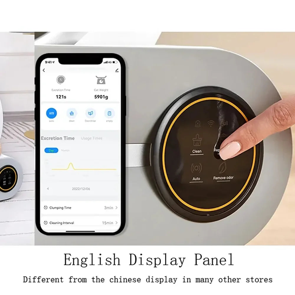 Tonepie 65L Automatic Smart Cat Litter Box | Self-Cleaning Fully Enclosed Pet Toilet