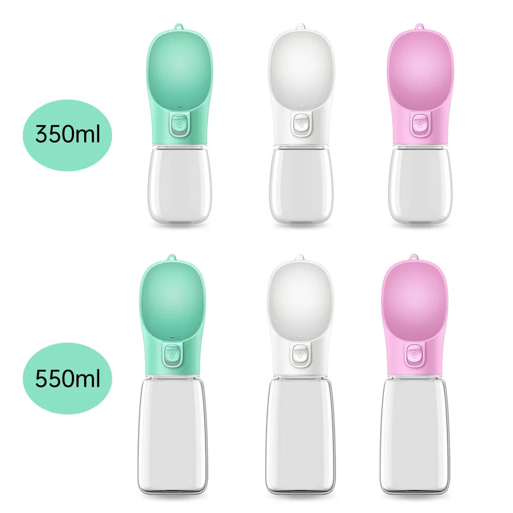 Portable Dog Water Bottle | Food and Water Container for Outdoor Travel | Pet Feeder Bowl & Water Dispenser