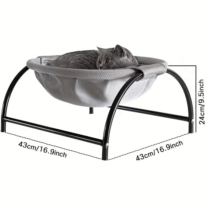 Breathable Cat Hammock Bed | Comfortable Cooling Cot for Cats & Small Dogs