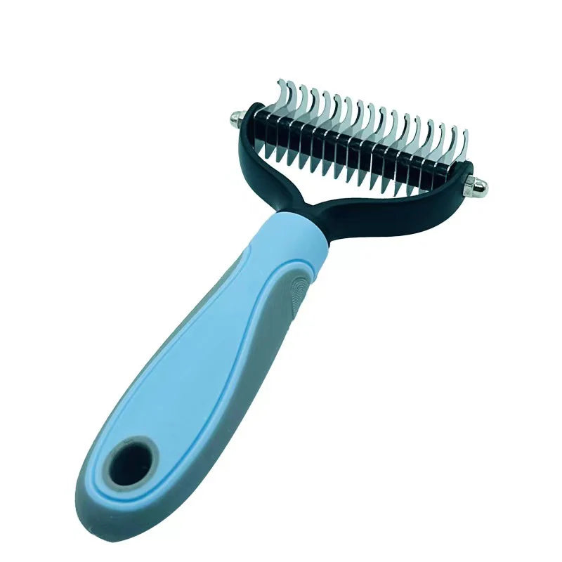 Professional Pet Deshedding Brush | Dog & Cat Hair Remover