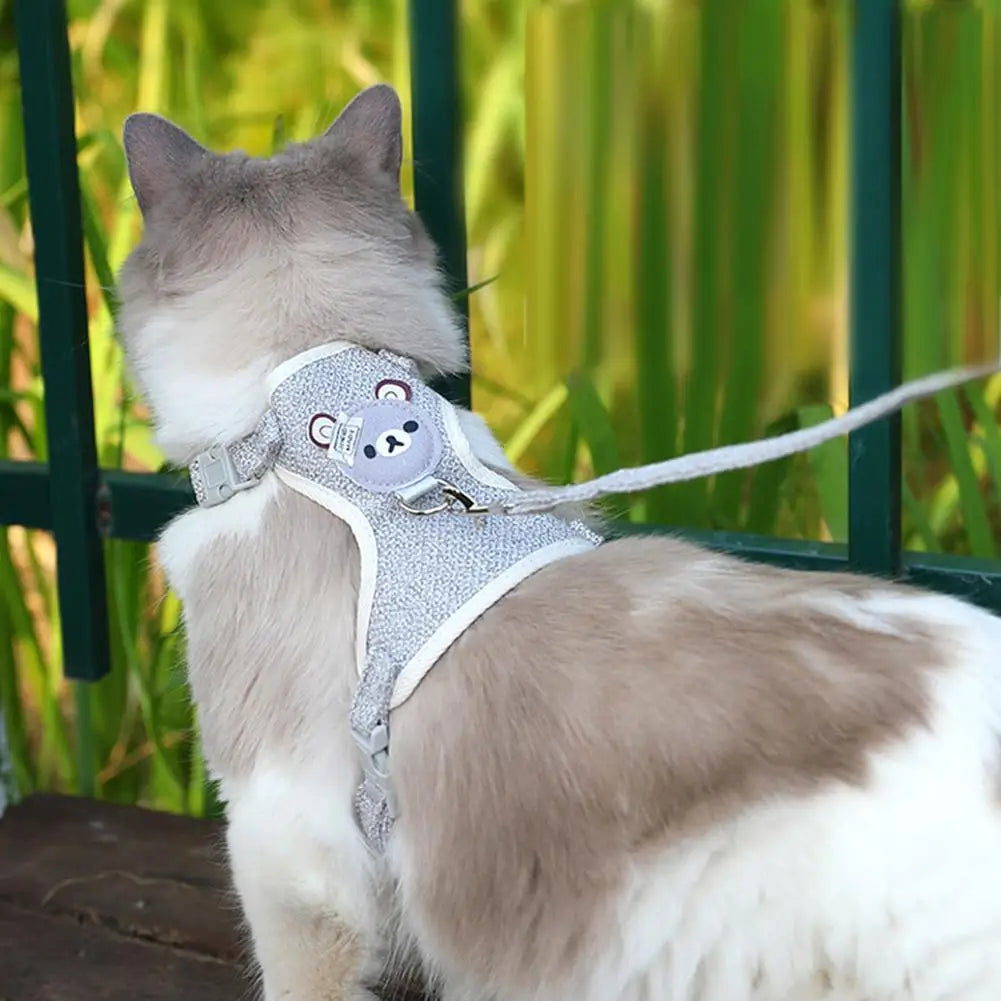 Adjustable Undershirt Style Pet Harness | Breathable Leash for Small Dogs and Cats