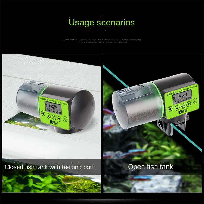 Automatic Fish Tank Feeder | Intelligent Timing with Large Capacity for Goldfish & Aquariums