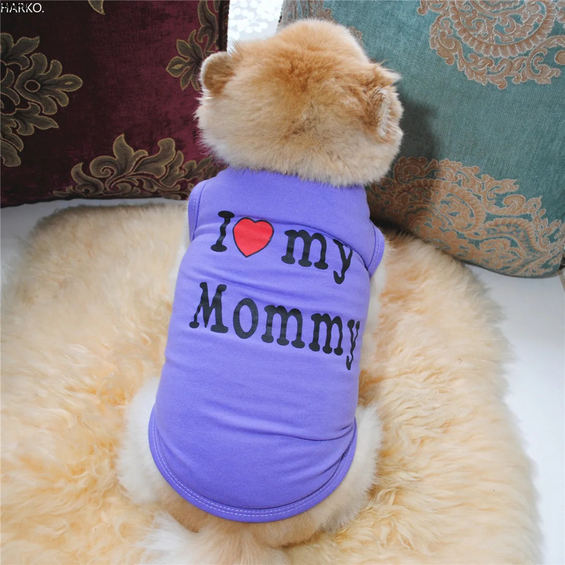Cute Printed Summer Pets tshirt Puppy Dog Clothes Pet Cat Vest Cotton T Shirt