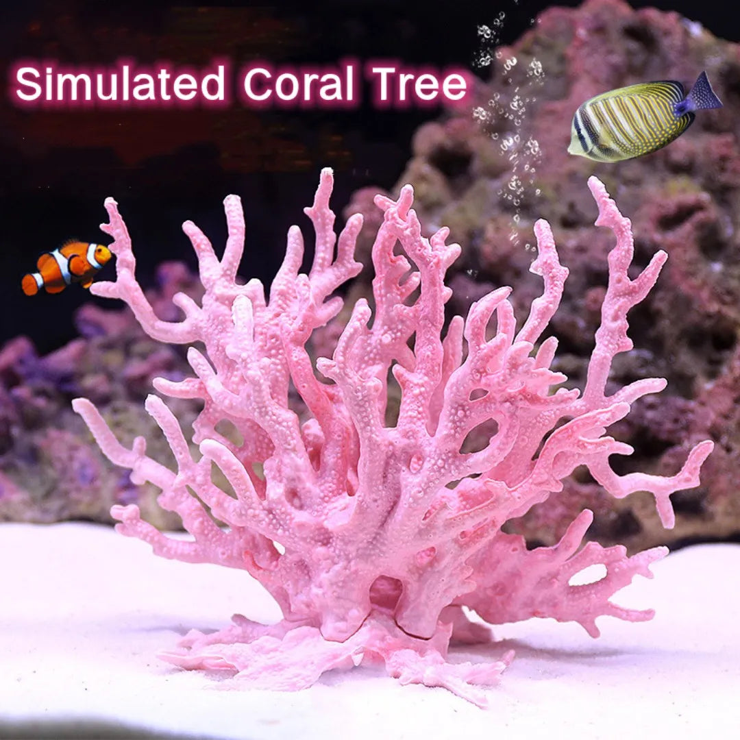 Aquascape Simulation Coral | Resin Fake Coral Decorations for Fish Tanks & Aquariums