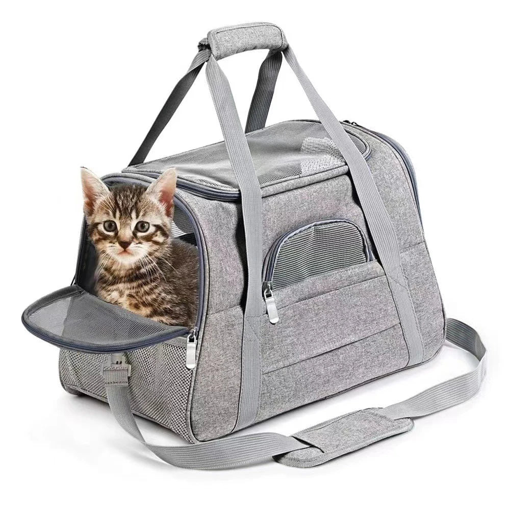 Portable Breathable Pet Carrier Bag for Cats & Dogs | Ideal Outgoing Travel Storage
