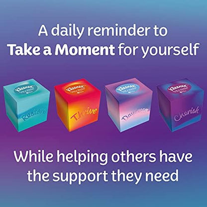 Take a Moment Collection Tissues - 12 Cube Tissue Boxes - in Aid of Mind - Contains 4 Different Designs