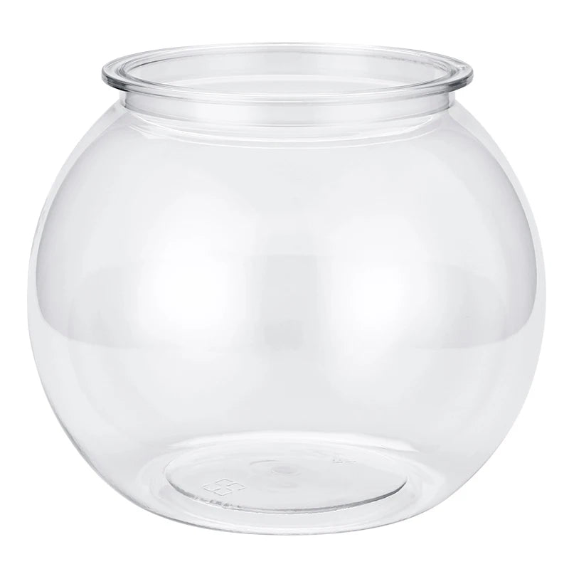 Plastic Fish Bowl in S/M/L Sizes | Durable Desktop Aquarium Tanks for Betta & Mini Fish