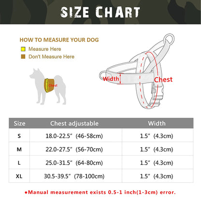 Durable No Pull Dog Harness | Reflective Nylon Training Vest with Handle for Small, Medium & Large Dogs