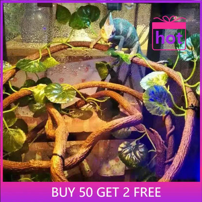 150CM Large Flexible Vines | Bendable Jungle Climber Habitat Decor for Reptiles & Terrariums