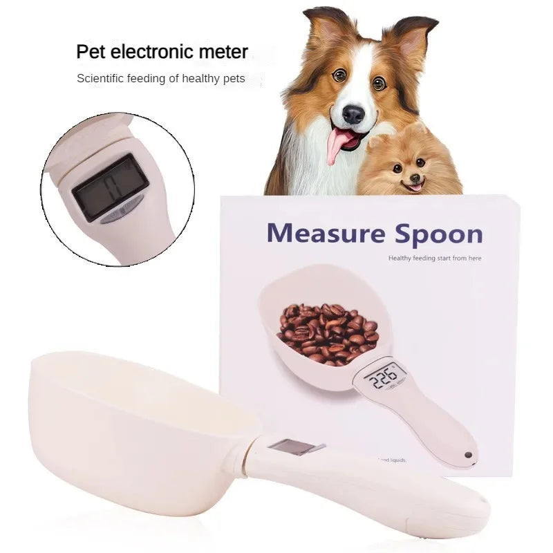 Digital Pet Food Measuring Scoop | Electronic Dog & Cat Food Measuring Cup with LED Display