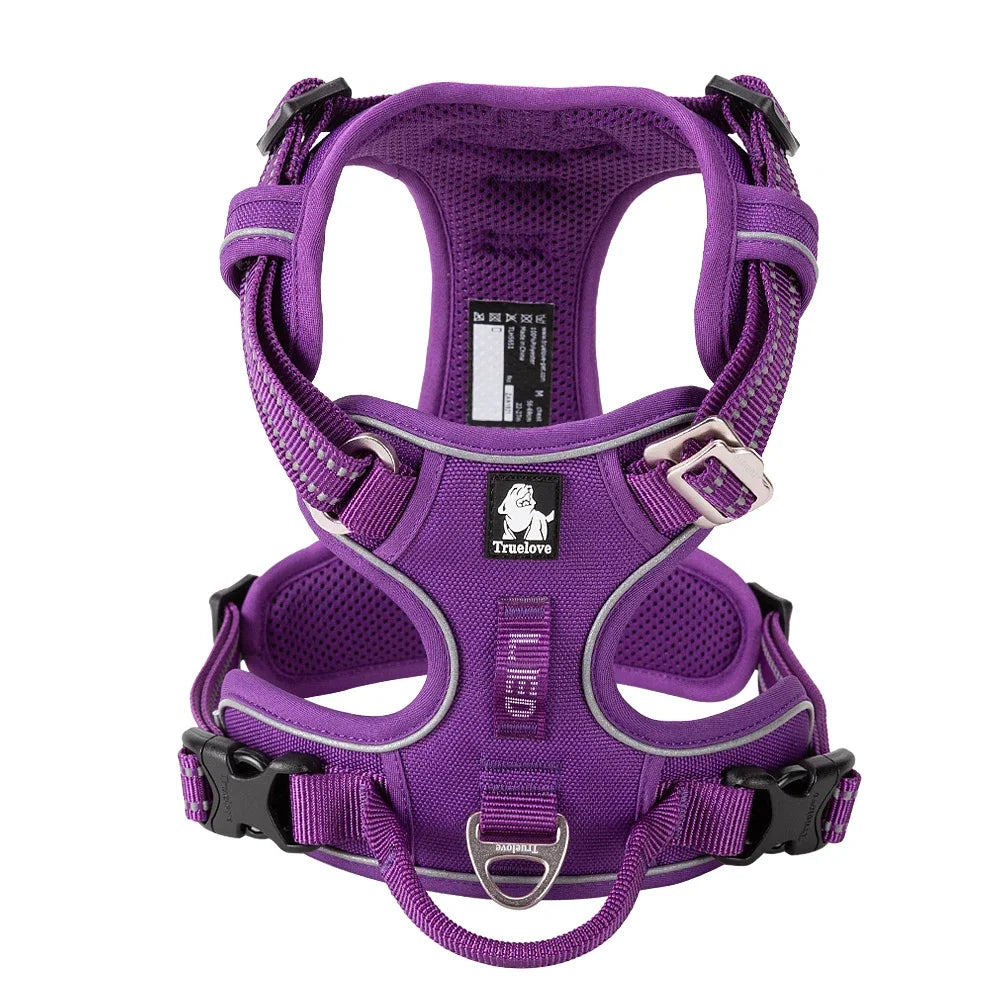 TRUE LOVE No Pull Reflective Dog Harness | Adjustable, Comfortable Nylon Pet Harness