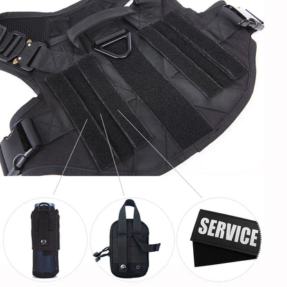 Tactical Military Dog Harness & Leash Set | For Large Dogs, German Shepherds, K9, Malinois