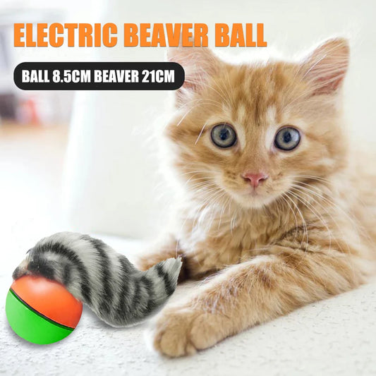 Electric Beaver Weasel Rolling Ball | Interactive Chasing Toy for Dogs - Agility Training Supplies