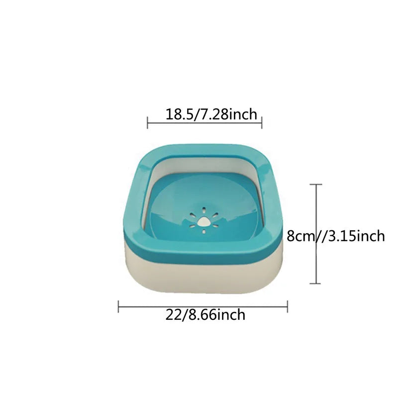 Anti-Splash Water Bowl for Dogs | 1L Large Capacity Drinker & No Spill Pet Waterer for Puppies and Cats