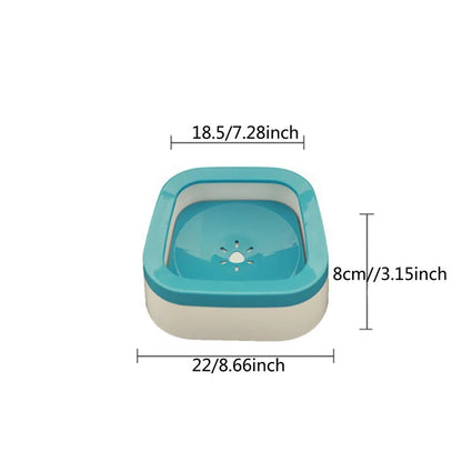 Anti-Splash Water Bowl for Dogs | 1L Large Capacity Drinker & No Spill Pet Waterer for Puppies and Cats