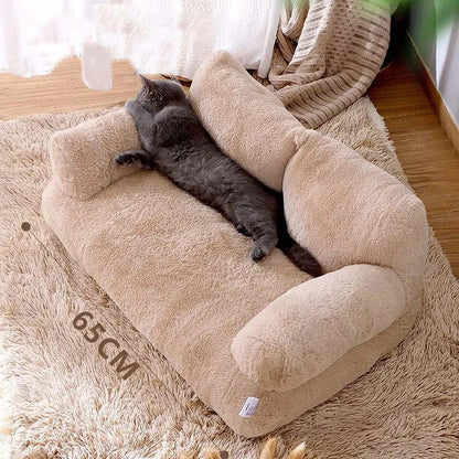 Luxury Cat Bed Sofa | Warm Winter Nest for Small & Medium Dogs and Cats