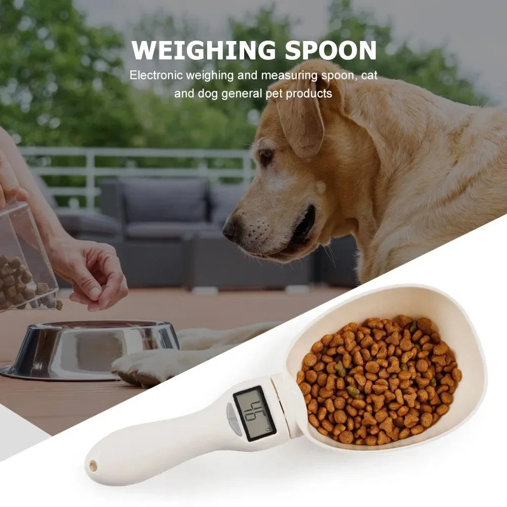 Digital Pet Food Measuring Scoop | Electronic Dog & Cat Food Measuring Cup with LED Display