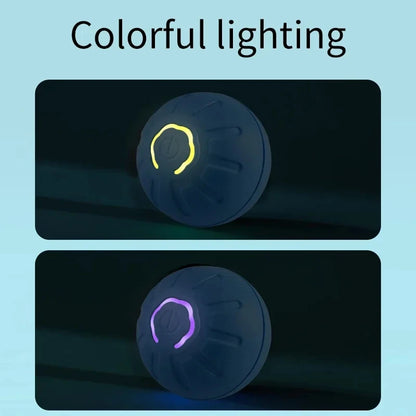 Intelligent Automatic Bouncing Rolling Ball | USB Rechargeable Rubber Toy for Small and Medium Dogs and Cats