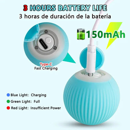 TOUA LED Electric Cat Ball | Automatic Rolling Smart Dog Toy for Interactive Training - Perfect for Cats and Kittens