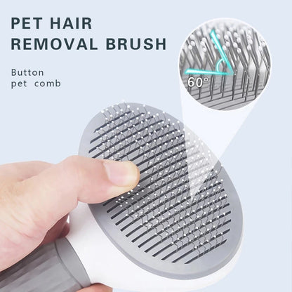 Stainless Steel Pet Comb | Needle Comb for Dog and Cat Hair Removal & Floating Hair Cleaning