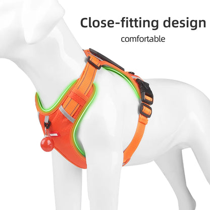 No Pull Large Dog Harness | Adjustable Reflective Vest for Small, Medium & Large Dogs | Outdoor Travel French Bulldog Accessories