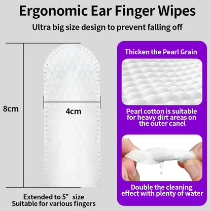 Ear Cleaning Wipes for Cats and Dogs | Effective Ear Care Fingertips for Ear Mite Removal - Pet Cleaning Products