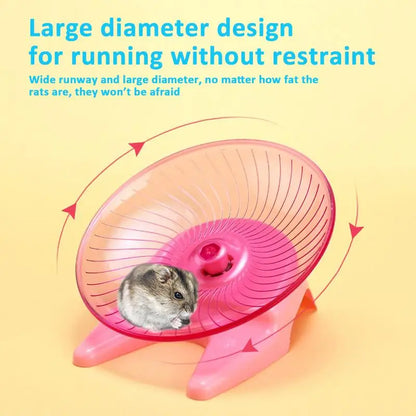 Transparent Anti-Slip Hamster Running Wheel | Indoor Exercise Toy for Healthy, Happy Hamsters